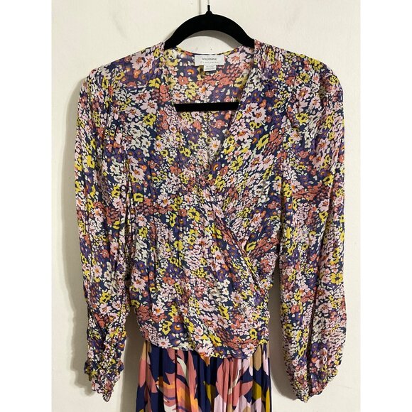 Seraphine Maternity Dress Long Sleeve Floral Midi Nursing Access size US 10 - Picture 5 of 14